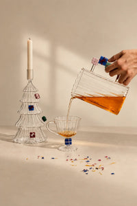 Christmas Tales Clear Glass Glassware Collection
