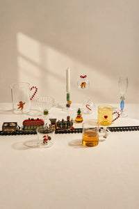 Christmas Tales Clear Glass Glassware Collection