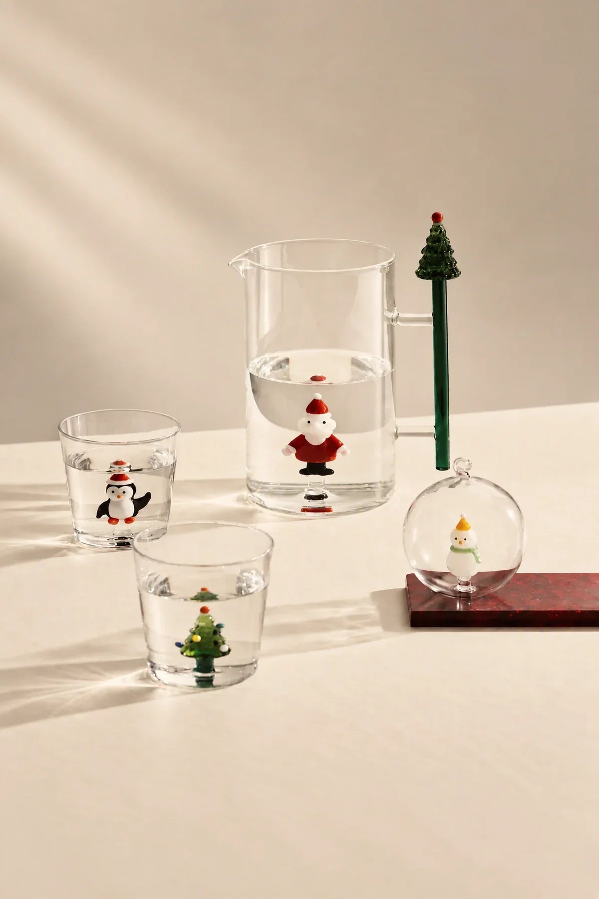 Christmas Tales Clear Glass Glassware Collection