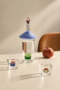 Winter Fable Clear Glass Drinking Cup