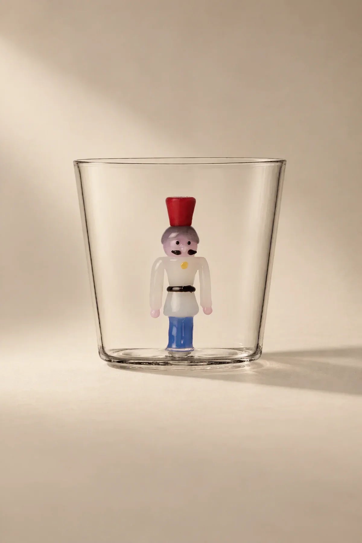 Winter Fable Clear Glass Drinking Cup
