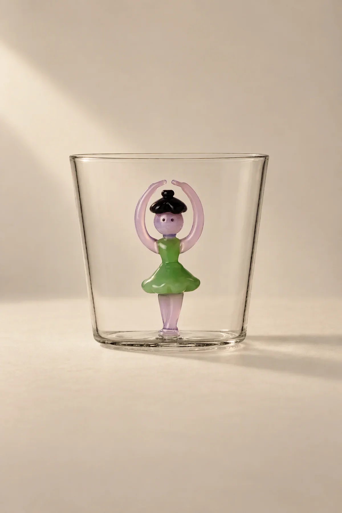 Winter Fable Clear Glass Drinking Cup
