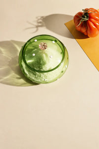 Oasis Hour Green Borosilicate Glass Set
