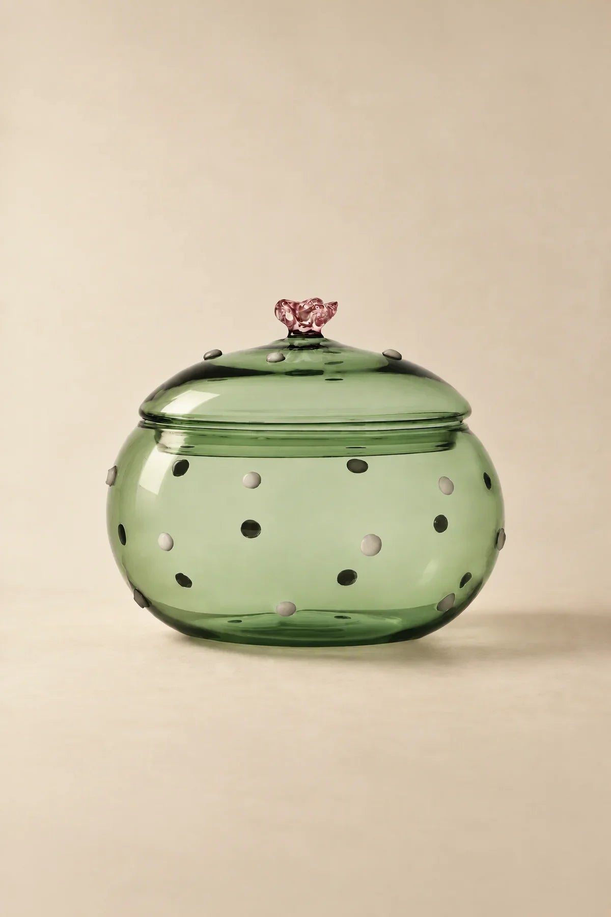 Oasis Hour Green Borosilicate Glass Set