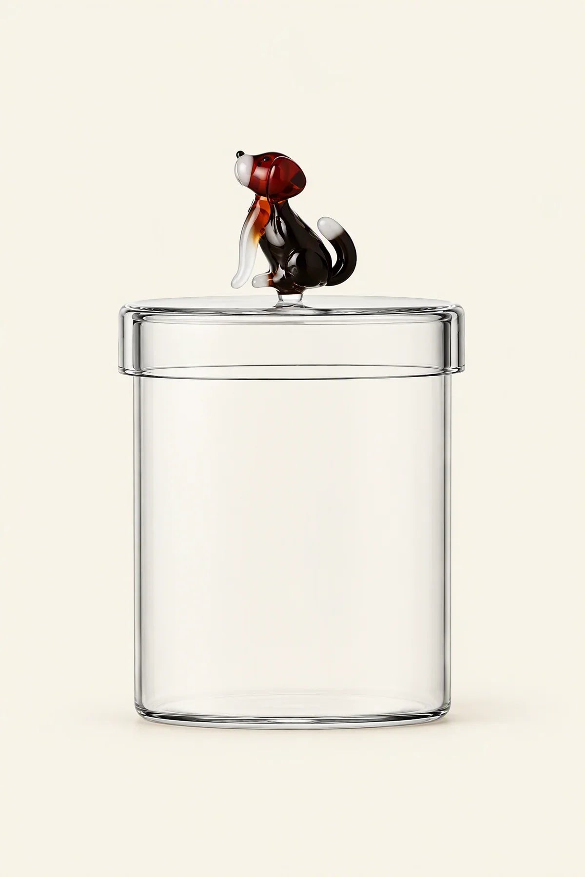 Miniature Companion Clear Glass Storage Jar