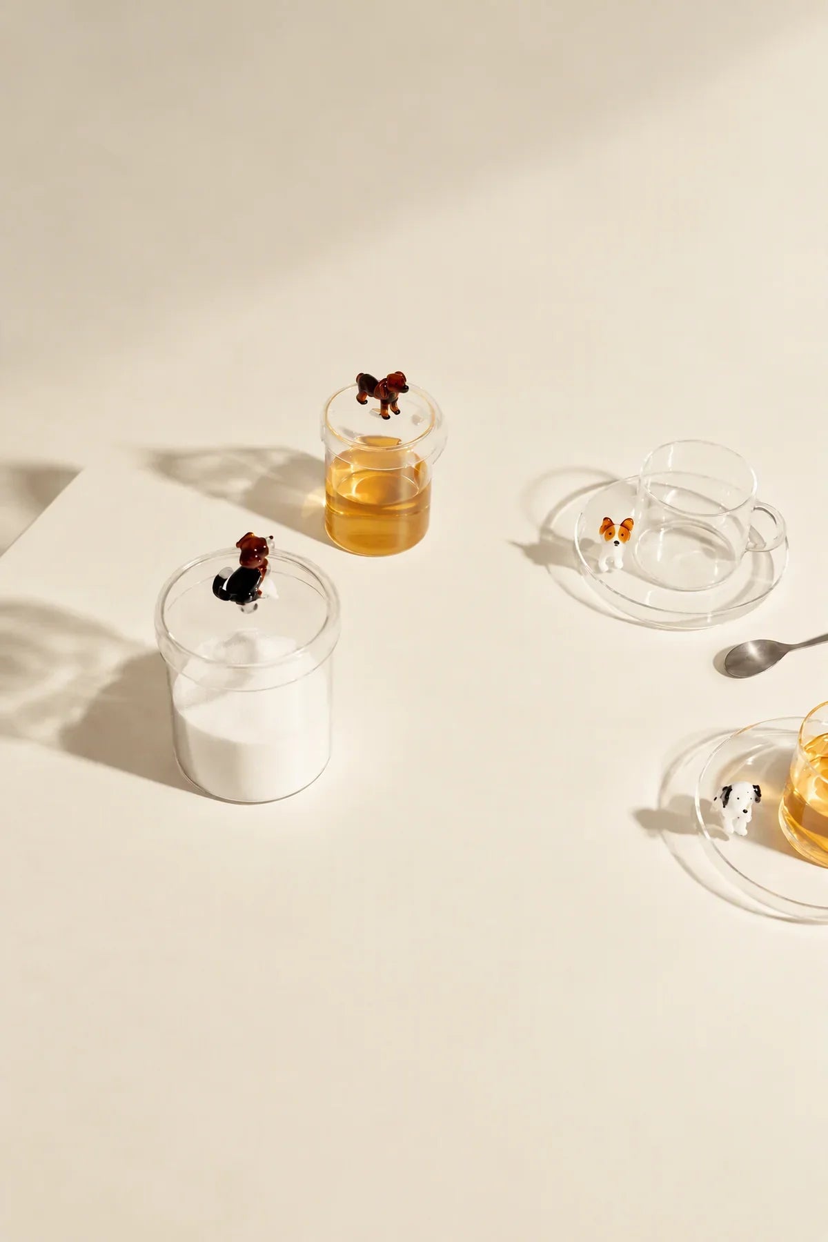 Miniature Companion Clear Glass Storage Jar