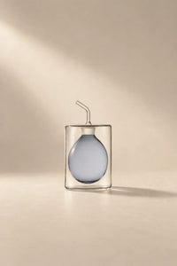 Suspended Drop Amber Glass Oil Cruet