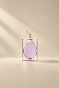 Suspended Drop Amber Glass Oil Cruet