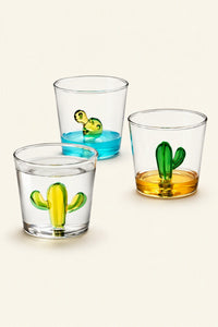 Hidden Oasis Clear Glass Tumbler