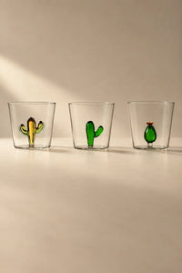 Hidden Oasis Clear Glass Tumbler