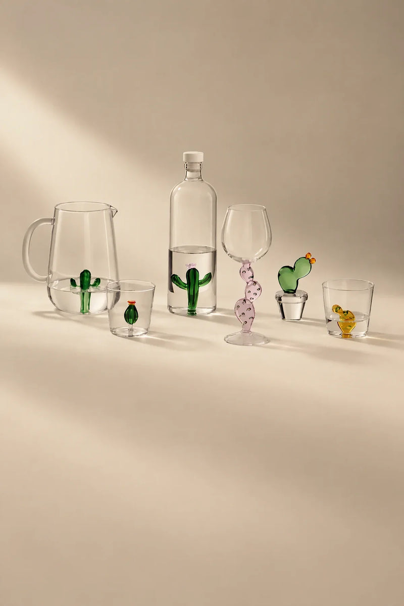 Hidden Oasis Clear Glass Tumbler