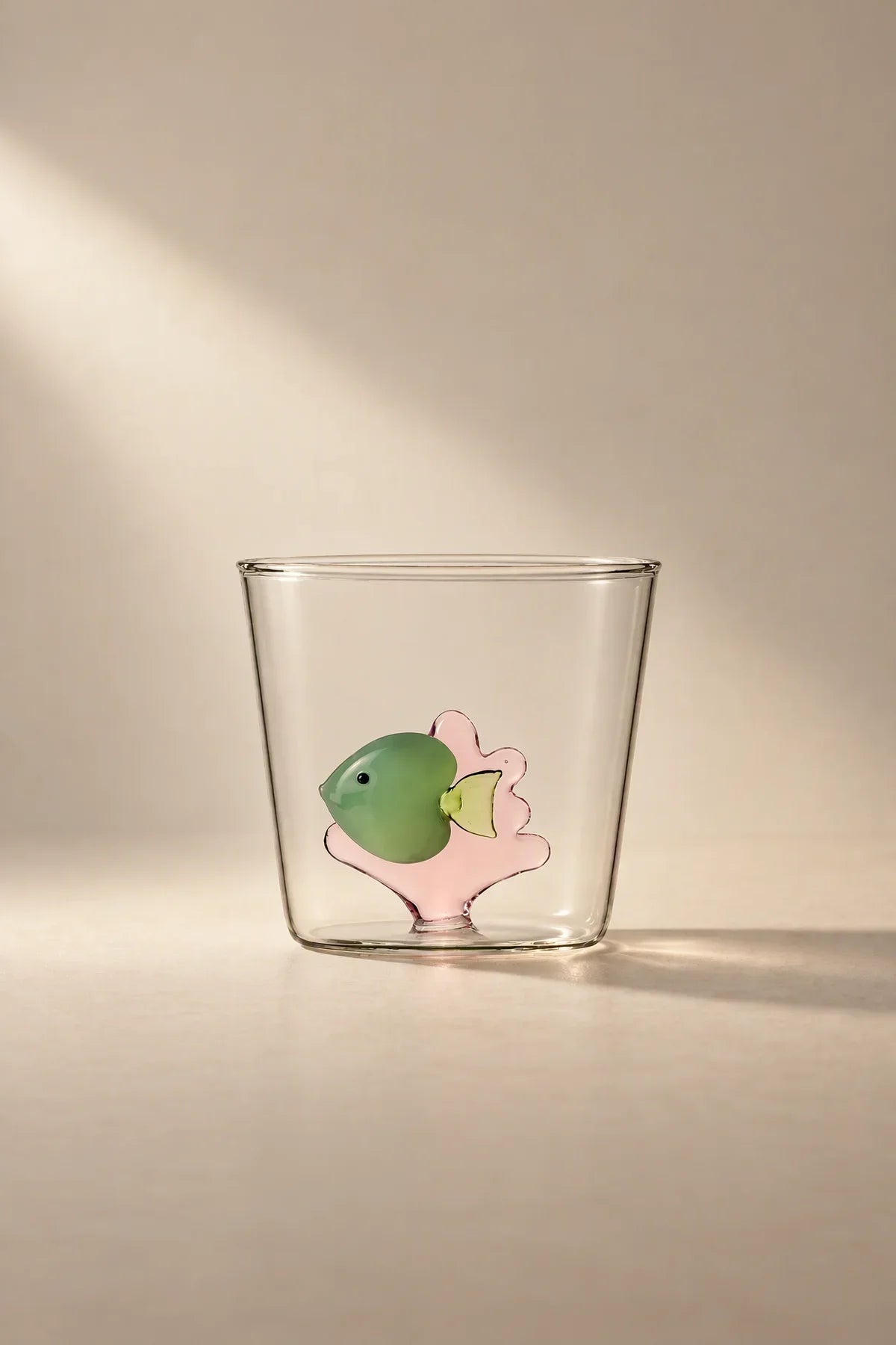Hidden Oasis Clear Glass Tumbler