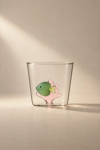 Hidden Oasis Clear Glass Tumbler