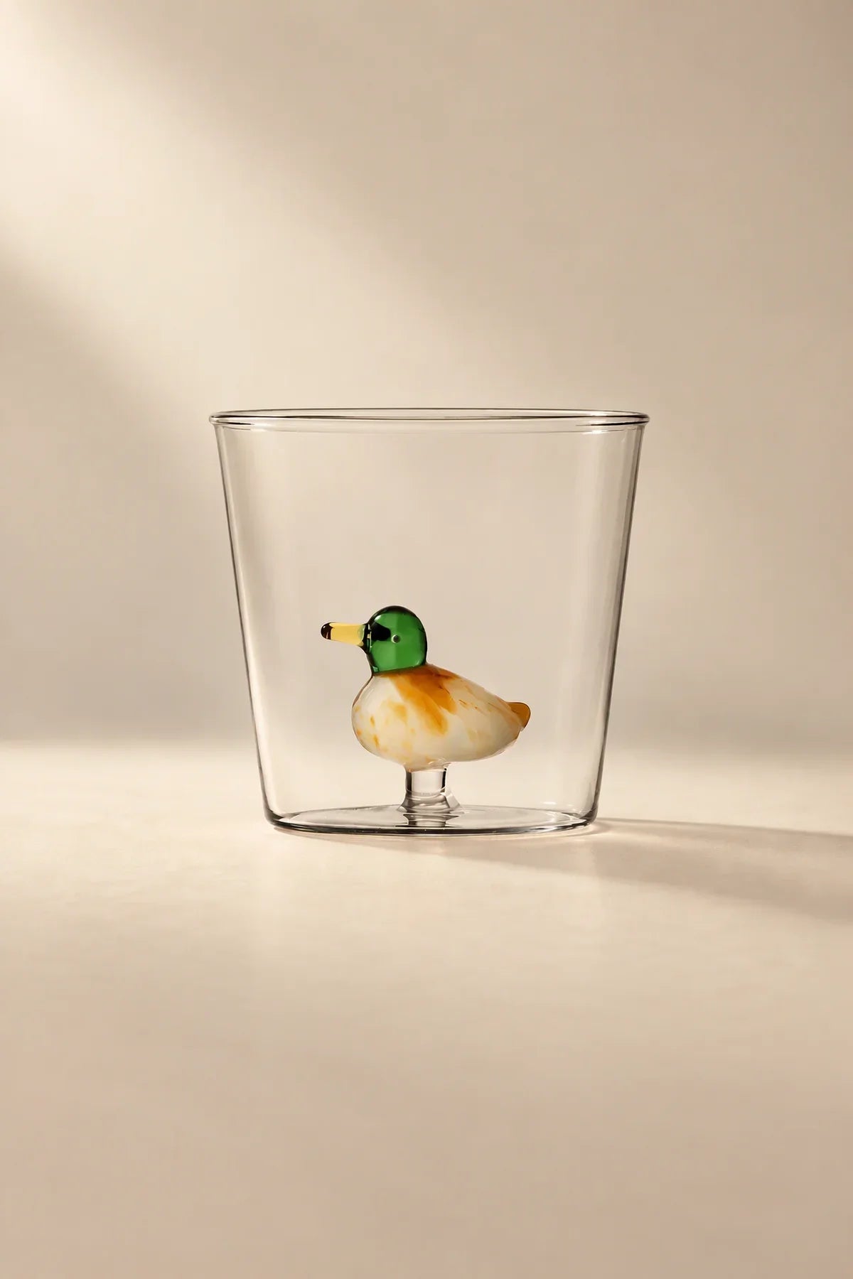 Hidden Oasis Clear Glass Tumbler
