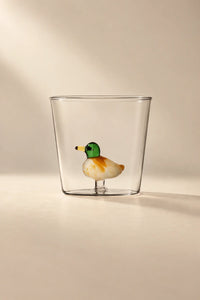Hidden Oasis Clear Glass Tumbler