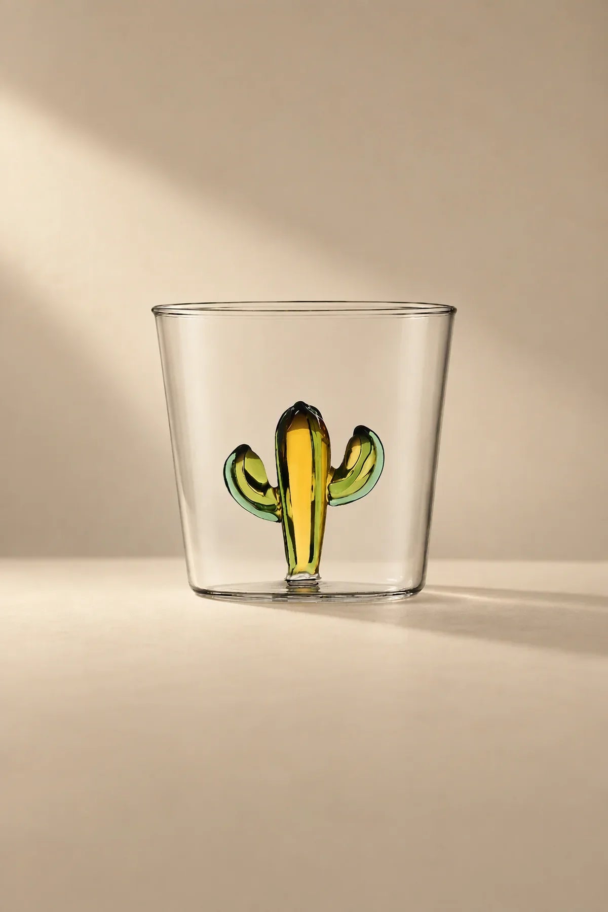 Hidden Oasis Clear Glass Tumbler