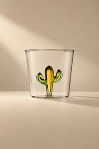 Hidden Oasis Clear Glass Tumbler