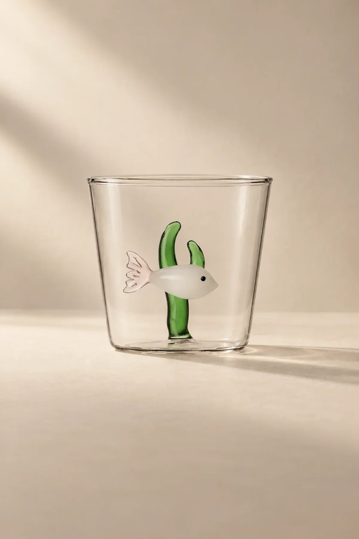 Hidden Oasis Clear Glass Tumbler