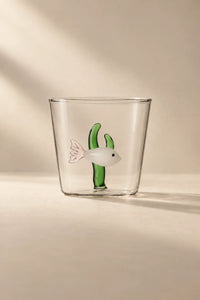 Hidden Oasis Clear Glass Tumbler