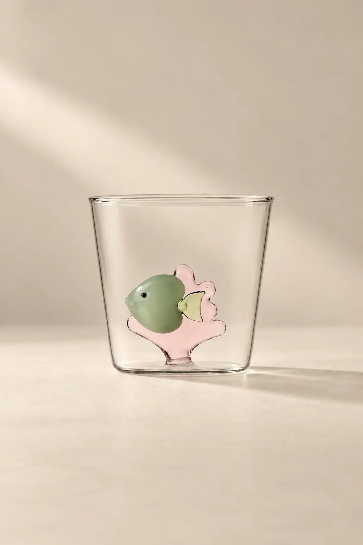 Hidden Oasis Clear Glass Tumbler