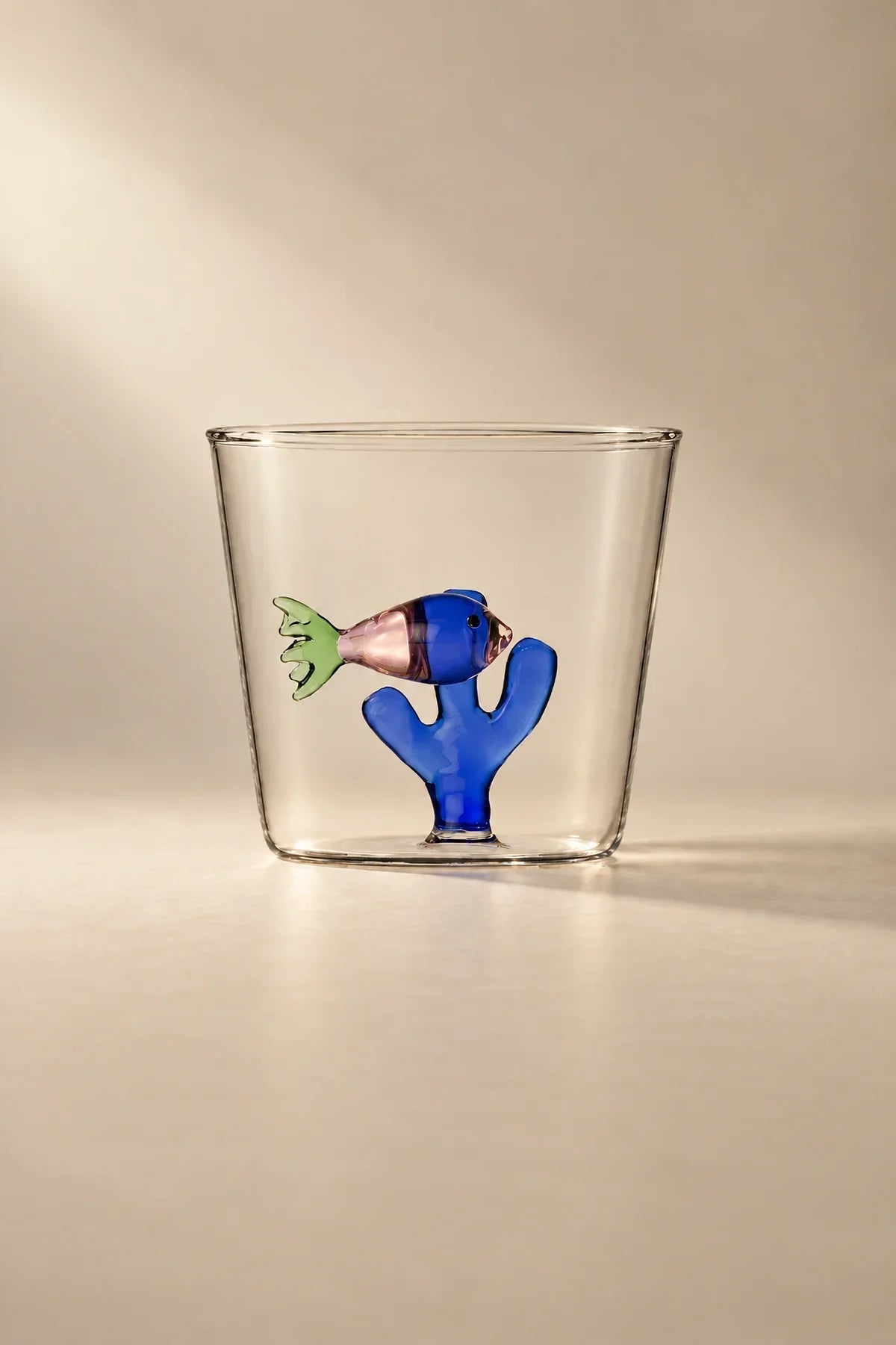 Hidden Oasis Clear Glass Tumbler