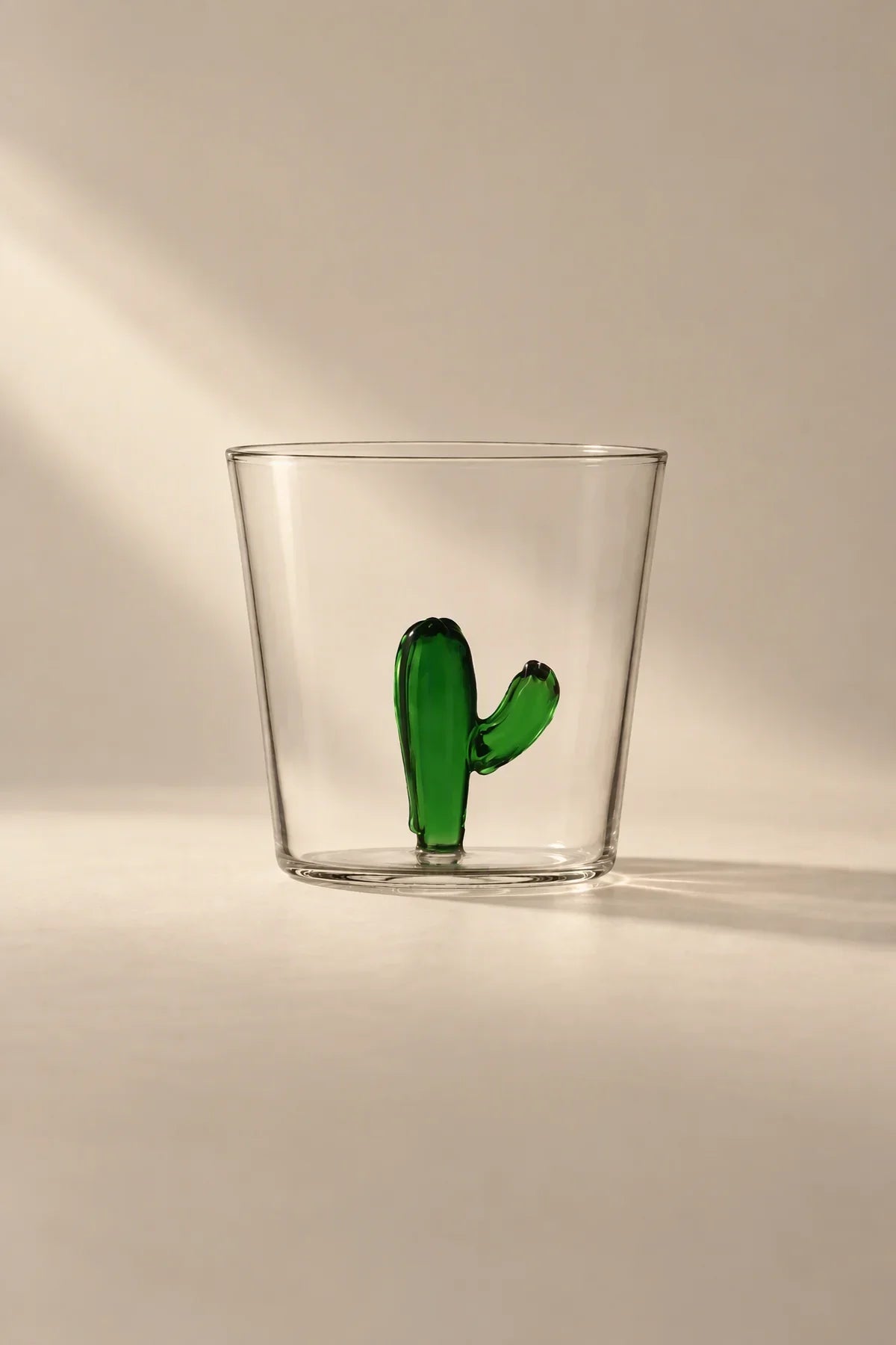Hidden Oasis Clear Glass Tumbler