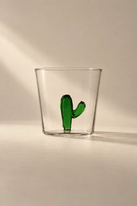Hidden Oasis Clear Glass Tumbler