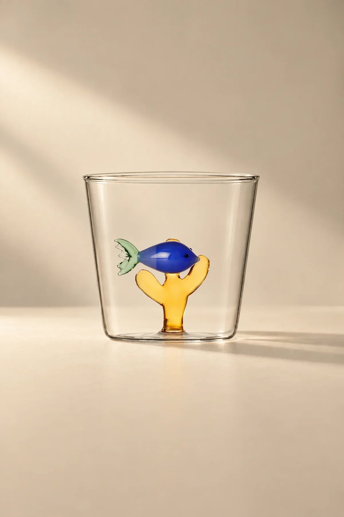 Hidden Oasis Clear Glass Tumbler