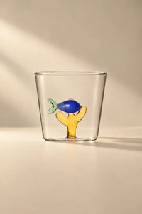Hidden Oasis Clear Glass Tumbler