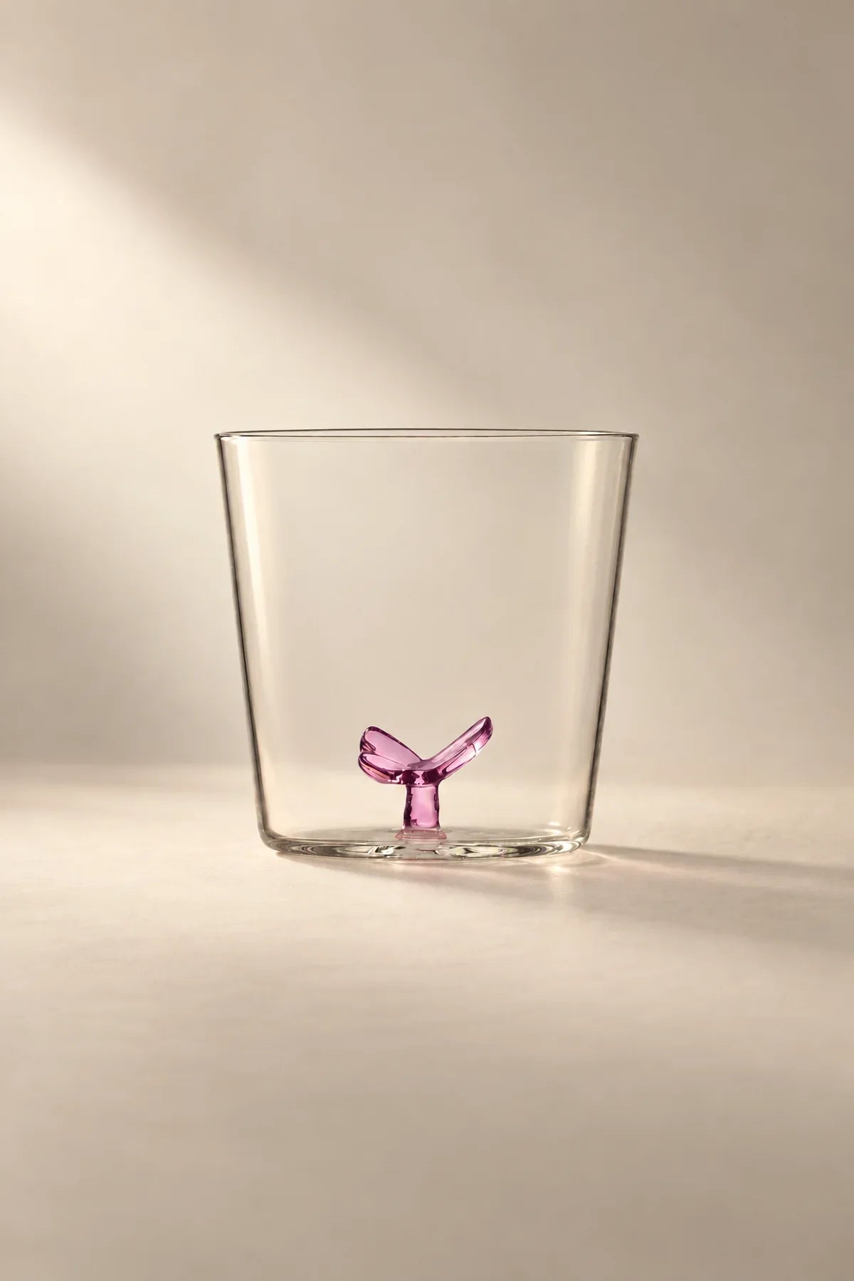 Hidden Oasis Clear Glass Tumbler