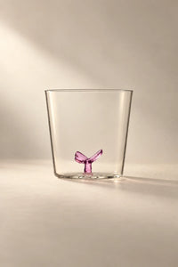 Hidden Oasis Clear Glass Tumbler