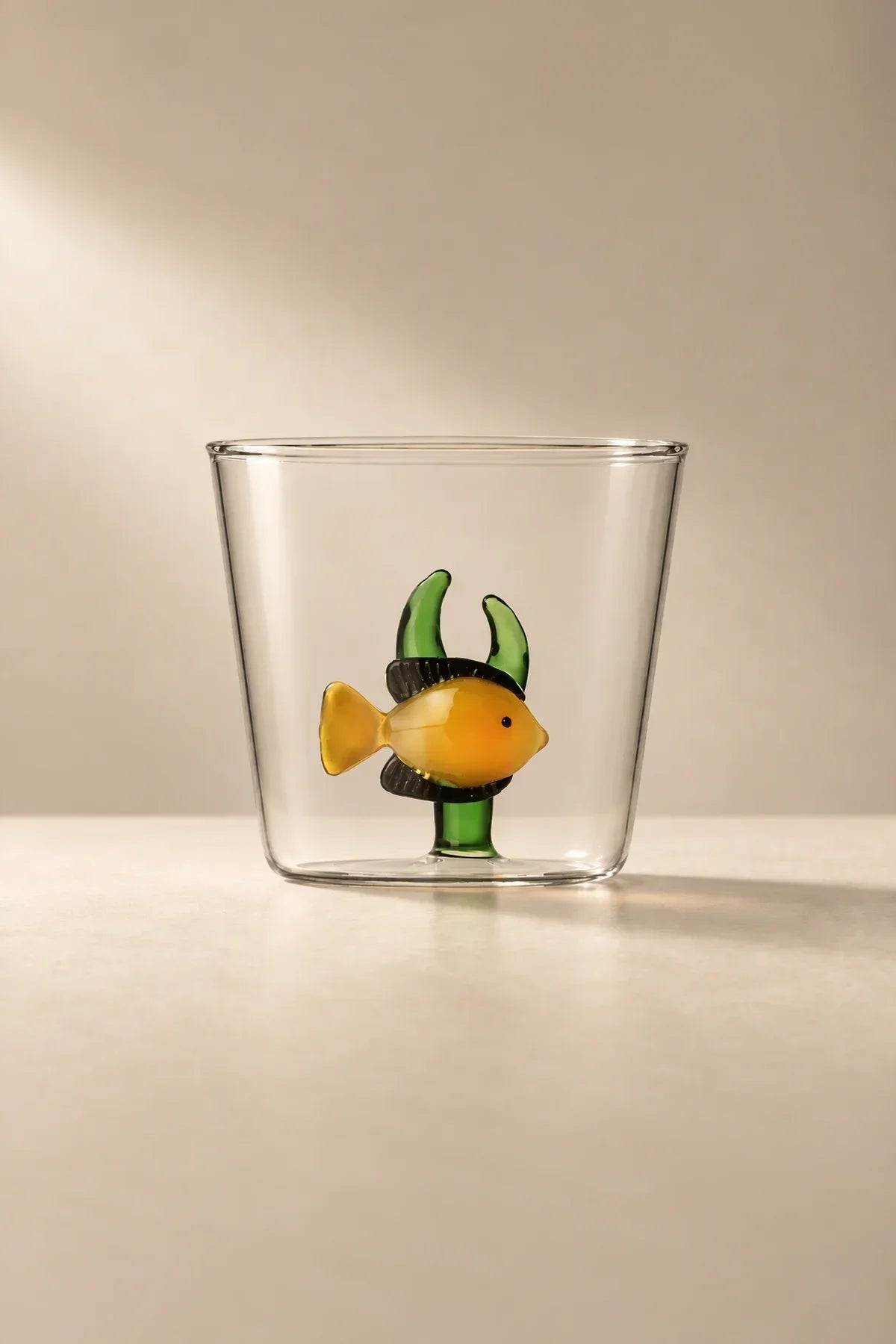 Hidden Oasis Clear Glass Tumbler