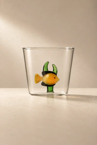 Hidden Oasis Clear Glass Tumbler