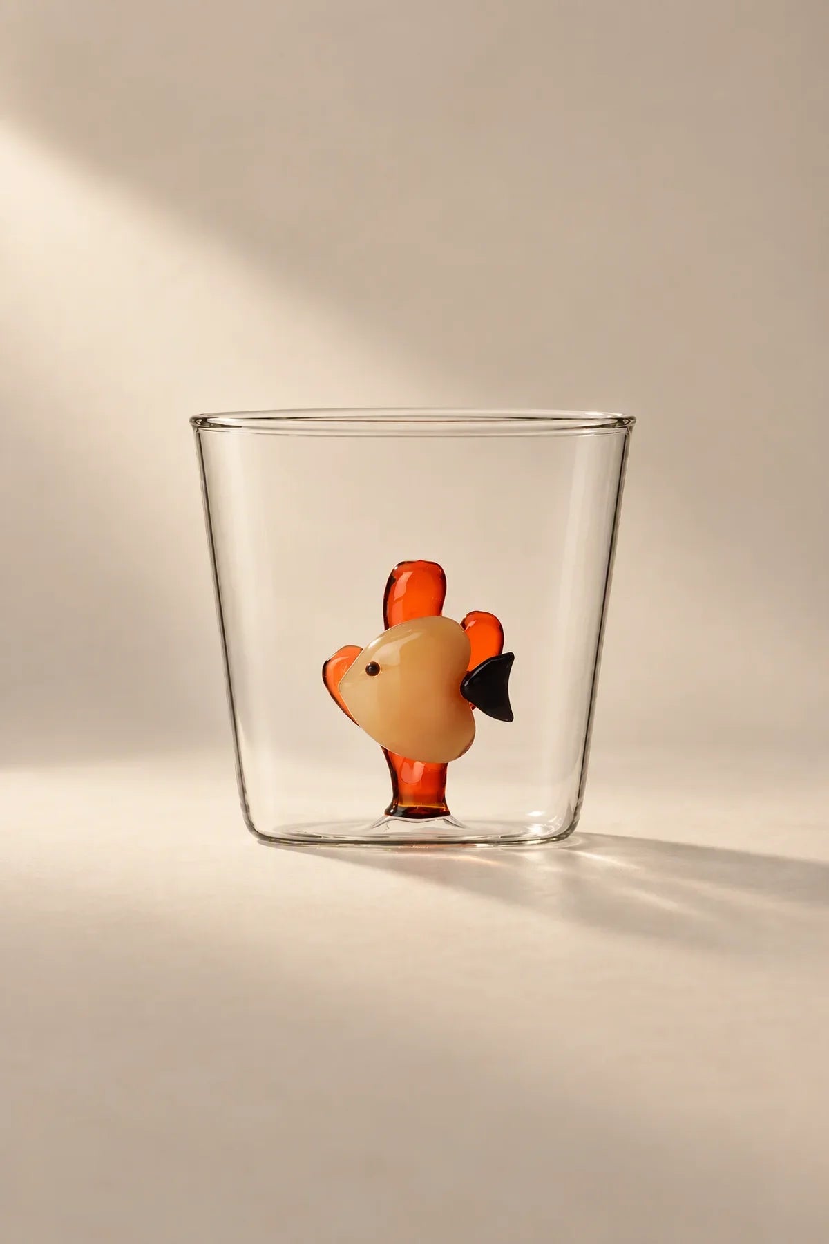 Hidden Oasis Clear Glass Tumbler