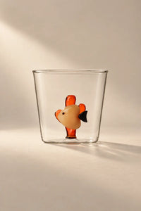 Hidden Oasis Clear Glass Tumbler