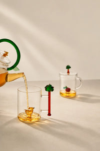 Forest Fable Clear Glass Figurine Mug