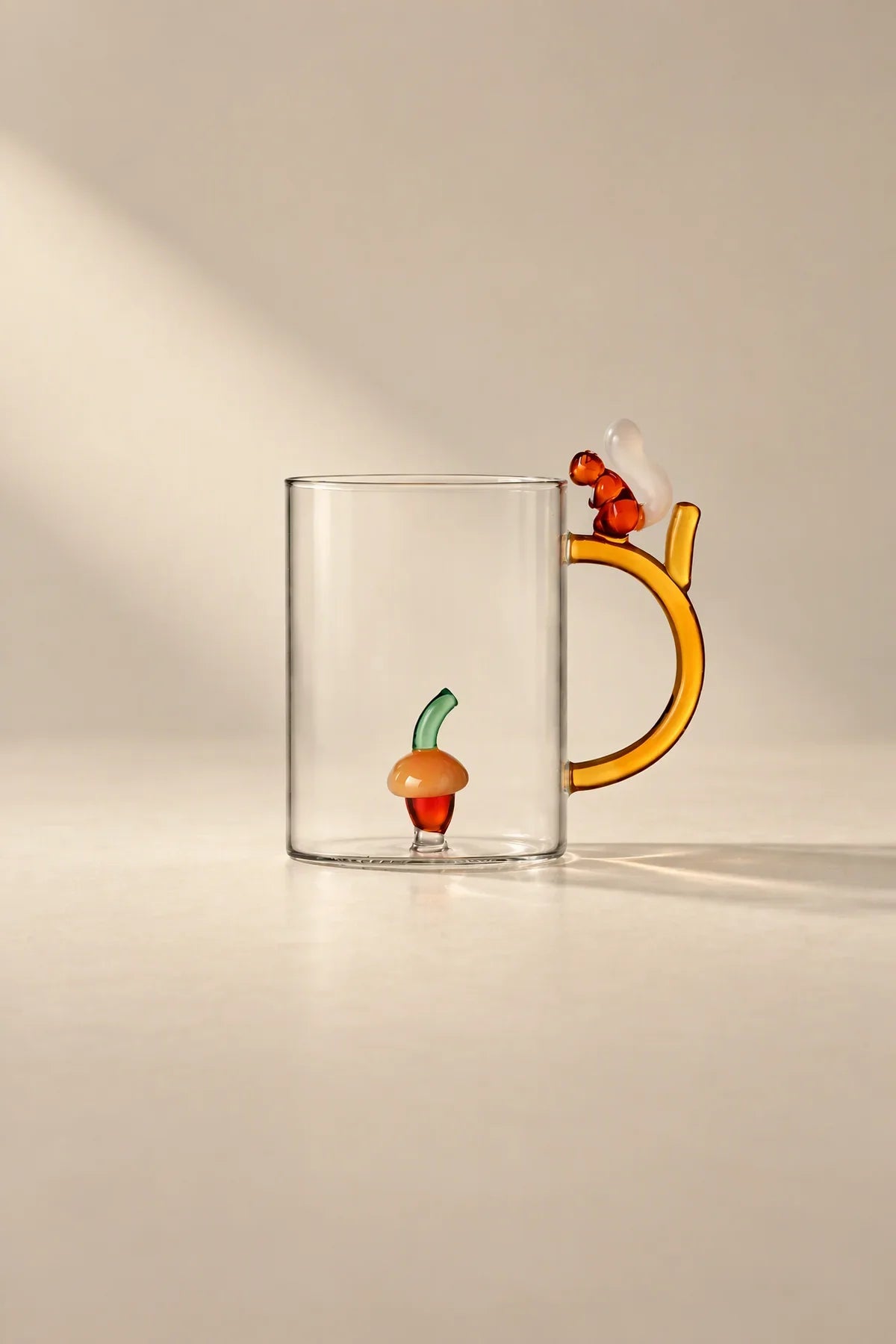 Forest Fable Clear Glass Figurine Mug