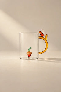 Forest Fable Clear Glass Figurine Mug