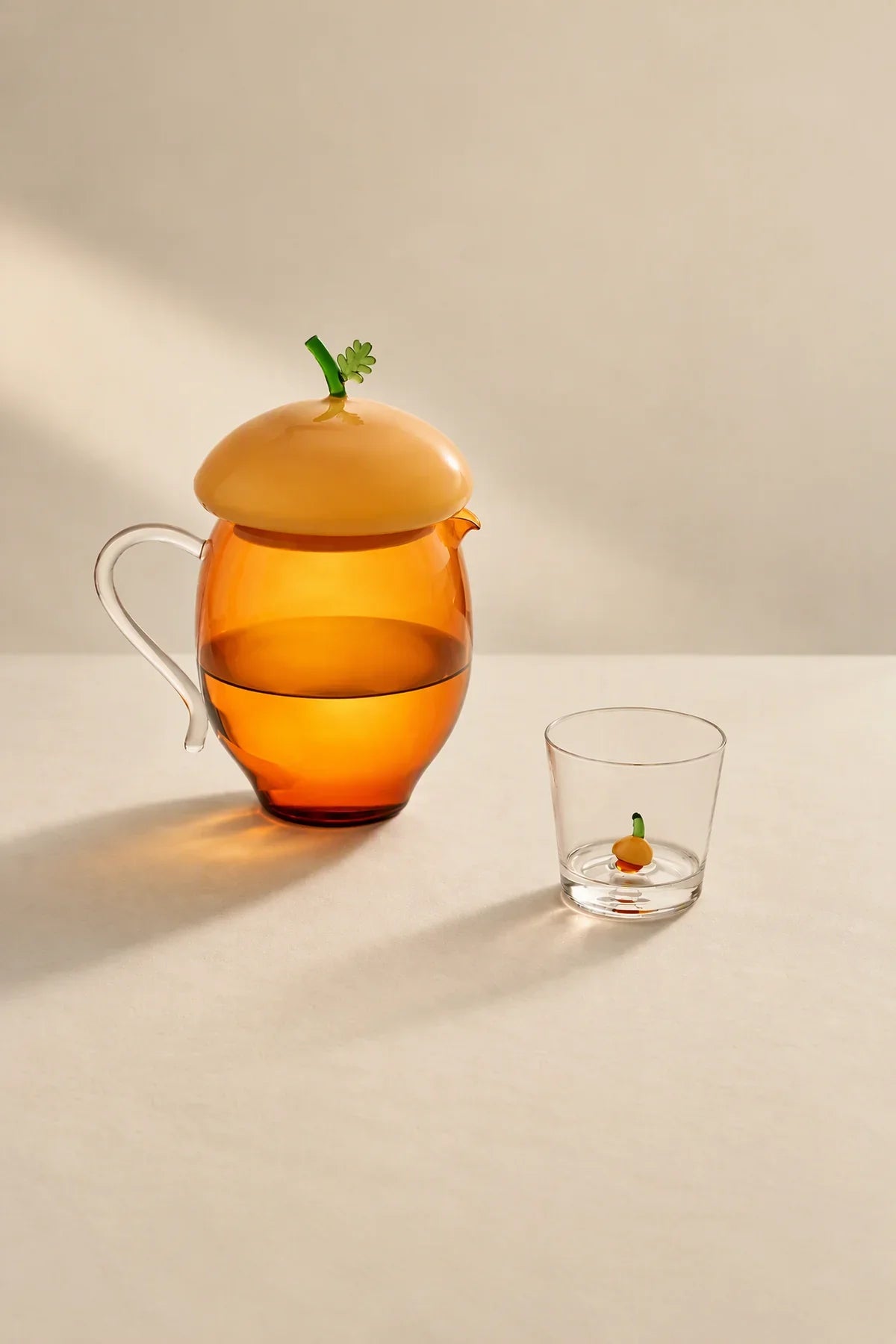 Forest Fable Clear Glass Figurine Mug