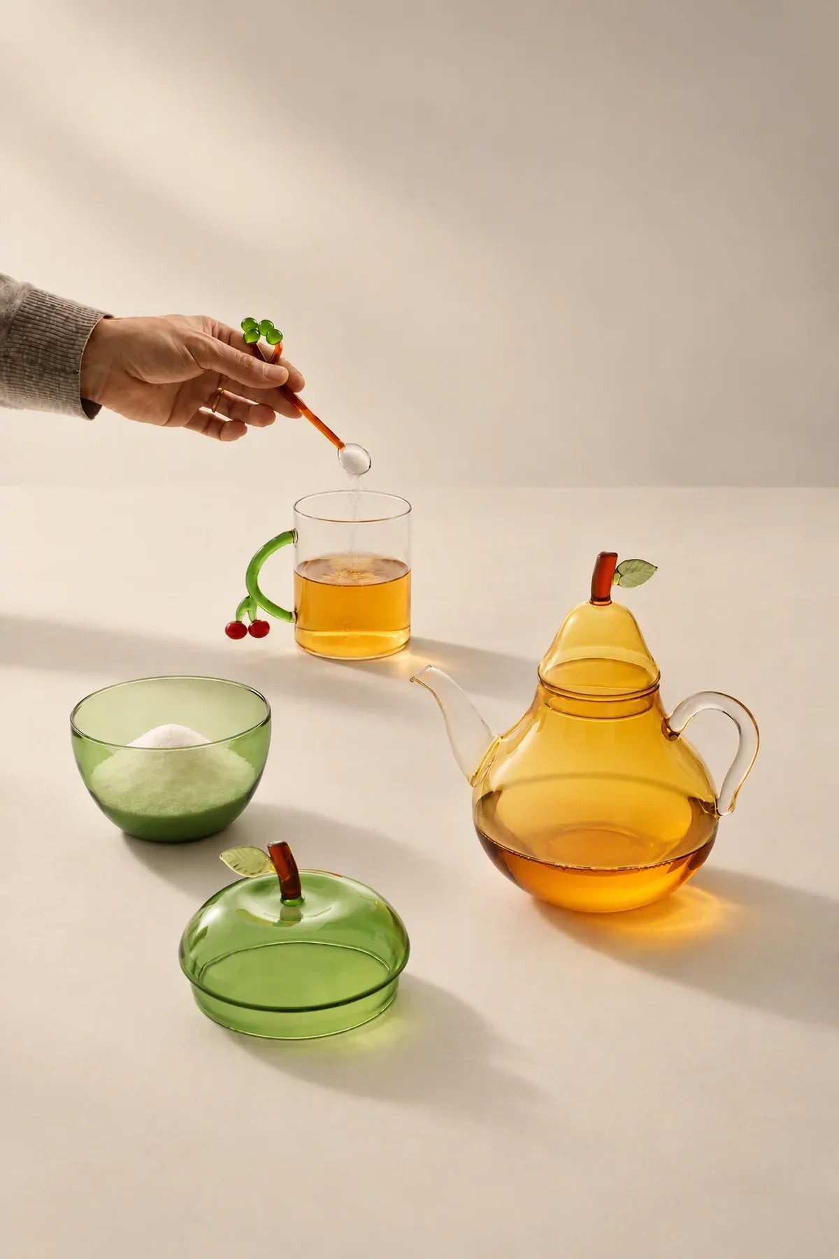 Still Life Multi-Color Borosilicate Glass Tableware Set