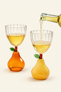 Floating Orchard Multi-Color Borosilicate Glass Dessert Bowl