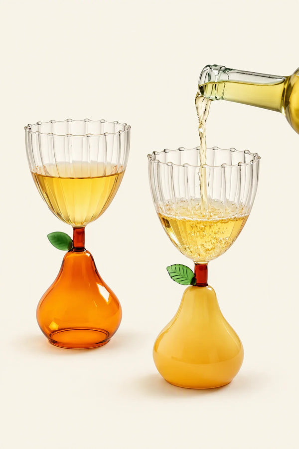 Floating Orchard Multi-Color Borosilicate Glass Dessert Bowl