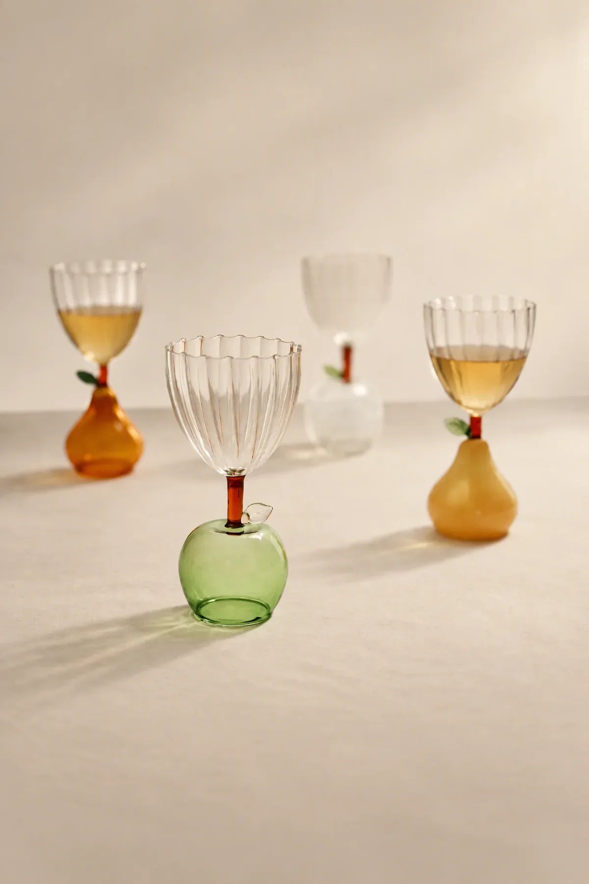 Floating Orchard Multi-Color Borosilicate Glass Dessert Bowl
