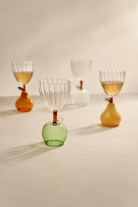 Floating Orchard Multi-Color Borosilicate Glass Dessert Bowl