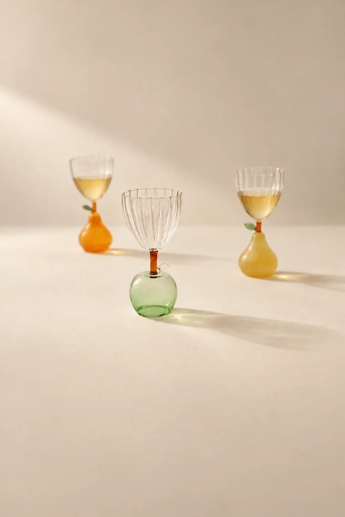 Floating Orchard Multi-Color Borosilicate Glass Dessert Bowl