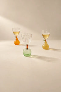 Floating Orchard Multi-Color Borosilicate Glass Dessert Bowl