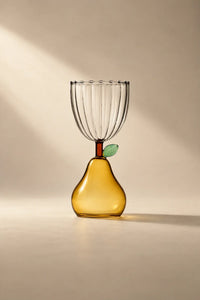 Floating Orchard Multi-Color Borosilicate Glass Dessert Bowl