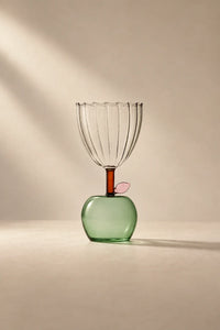 Floating Orchard Multi-Color Borosilicate Glass Dessert Bowl