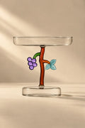 Garden Story Multi-Color Glass Dessert Bowl