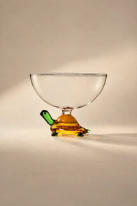Garden Story Multi-Color Glass Dessert Bowl